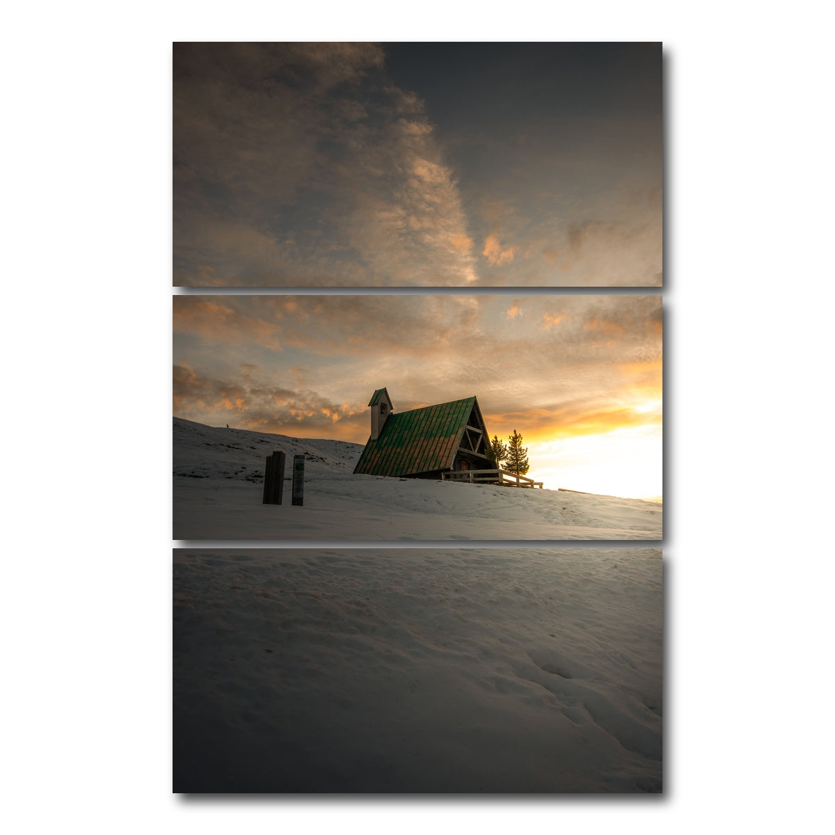 AUTO-MOCKUP WHITE | Passo Giau | 3 Piece | Gallery Wrap Canvas | group=12x24_stacked