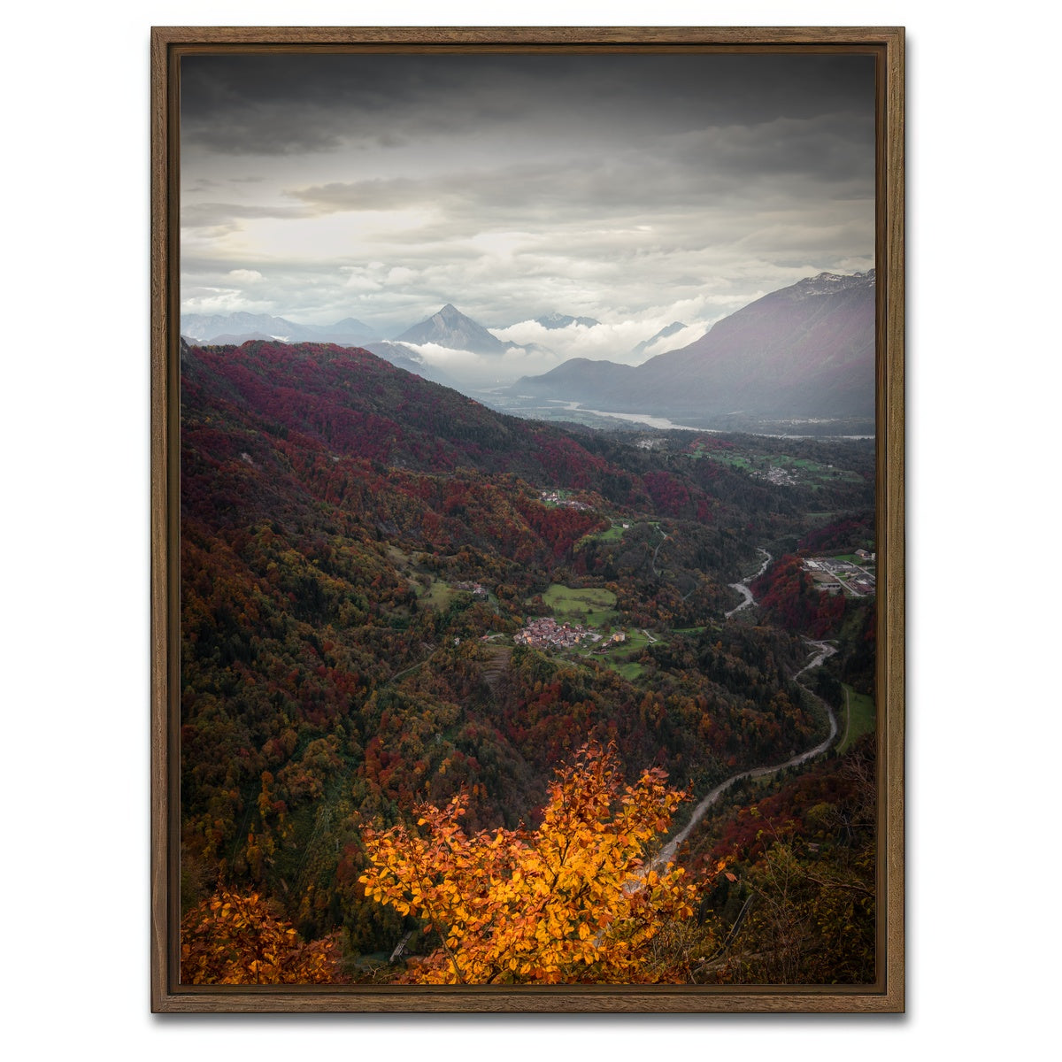 AUTO-MOCKUP WHITE | Passo Pura Autunno | 1 Piece | Walnut Framed Canvas | group=3x4