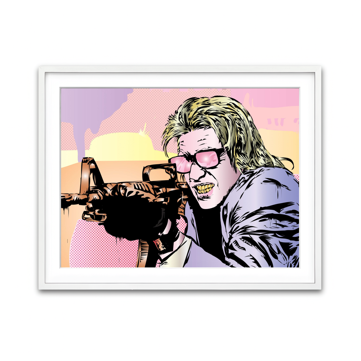 Framed Print 4x3 White