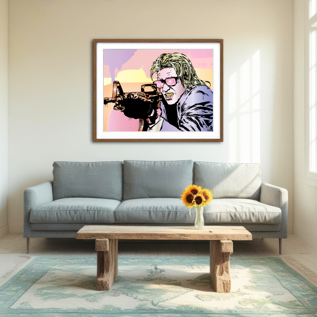 AUTO-MOCKUP ROOM | Pastel Heat Wall Art