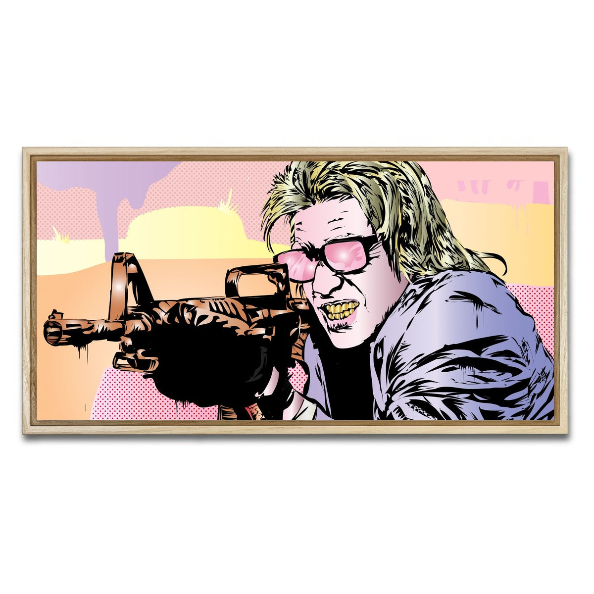 AUTO-MOCKUP WHITE | Pastel Heat | 1 Piece | Natural Framed Canvas | group=2x1