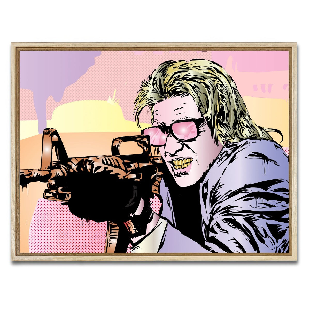 AUTO-MOCKUP WHITE | Pastel Heat | 1 Piece | Natural Framed Canvas | group=4x3