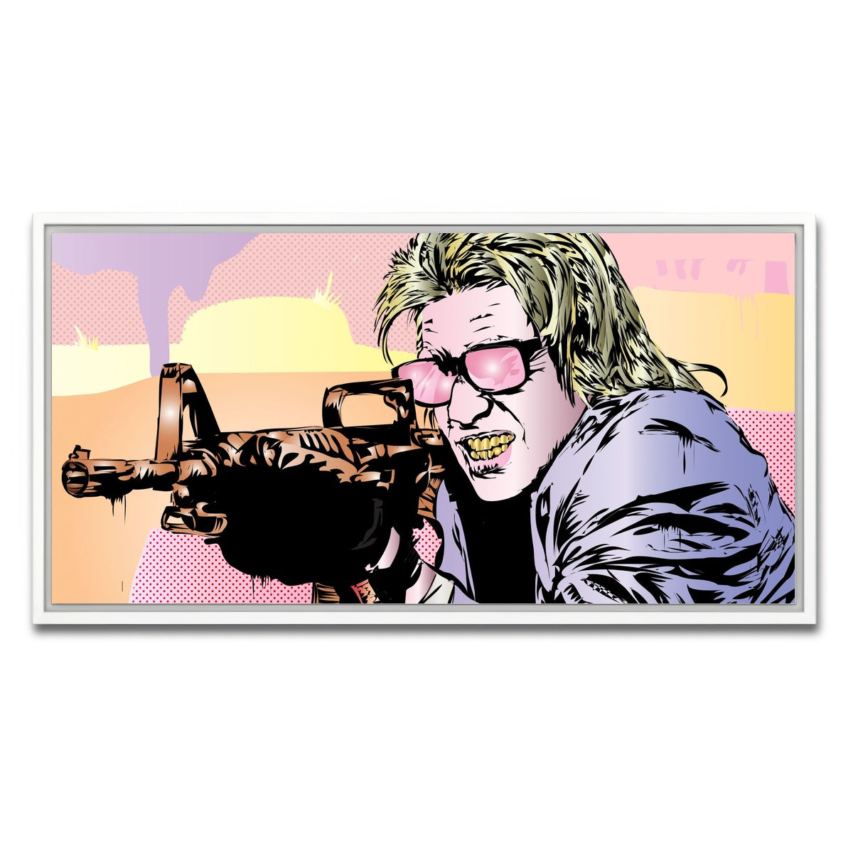 AUTO-MOCKUP WHITE | Pastel Heat | 1 Piece | White Framed Canvas | group=2x1