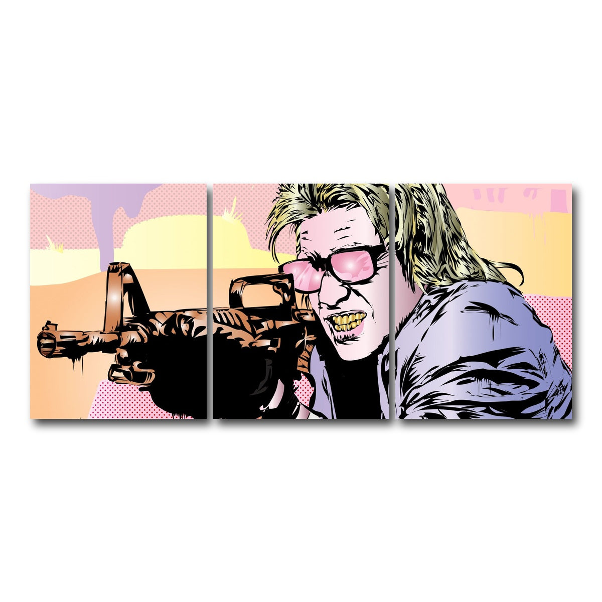 AUTO-MOCKUP WHITE | Pastel Heat | 3 Piece | Gallery Wrap Canvas | group=18x24