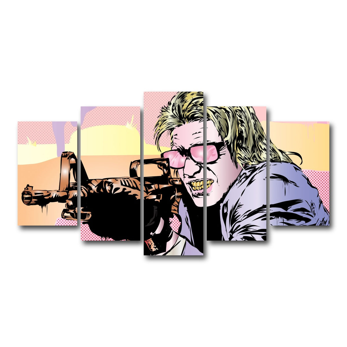 AUTO-MOCKUP WHITE | Pastel Heat | 5 Piece | Gallery Wrap Canvas | group=5_normal