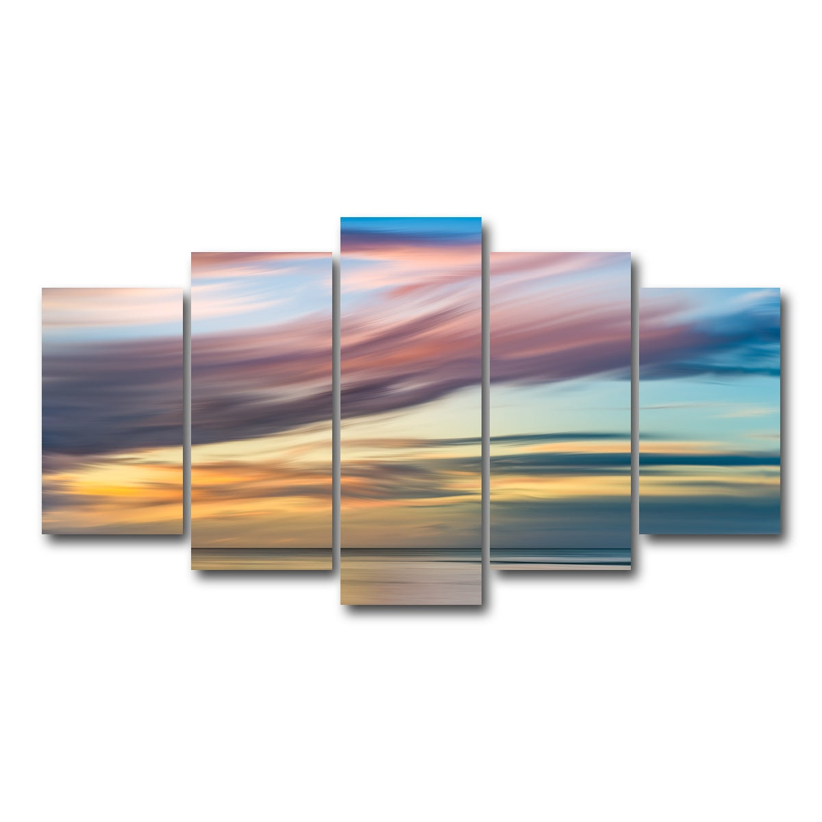 AUTO-MOCKUP WHITE | Pastel Pink Sky | 5 Piece | Gallery Wrap Canvas | group=5_normal