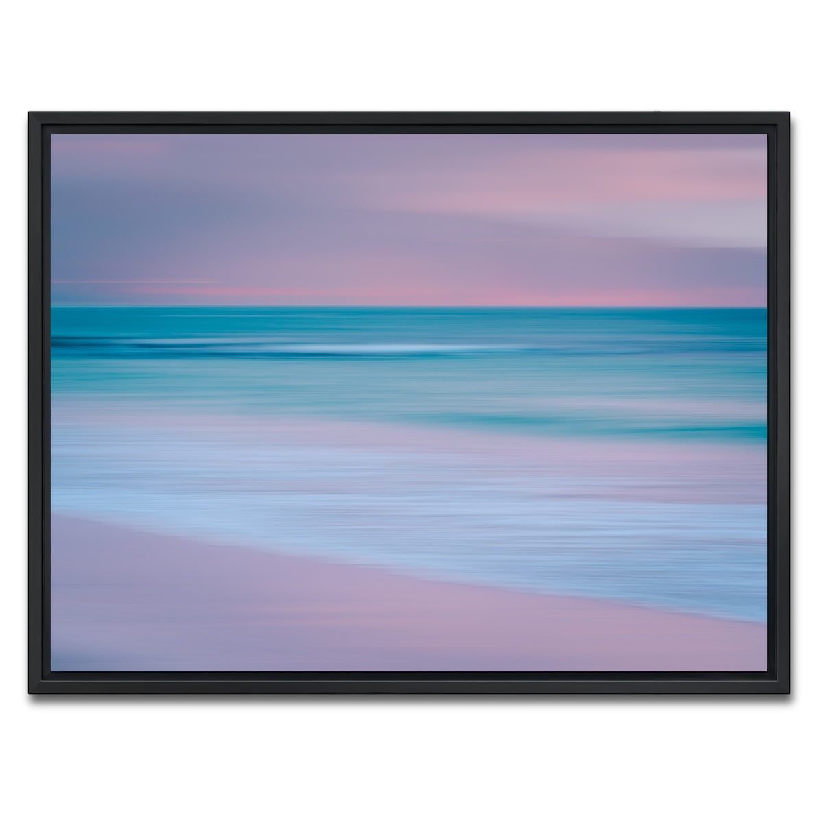 AUTO-MOCKUP WHITE | Pastel Sea | 1 Piece | Black Framed Canvas | group=4x3