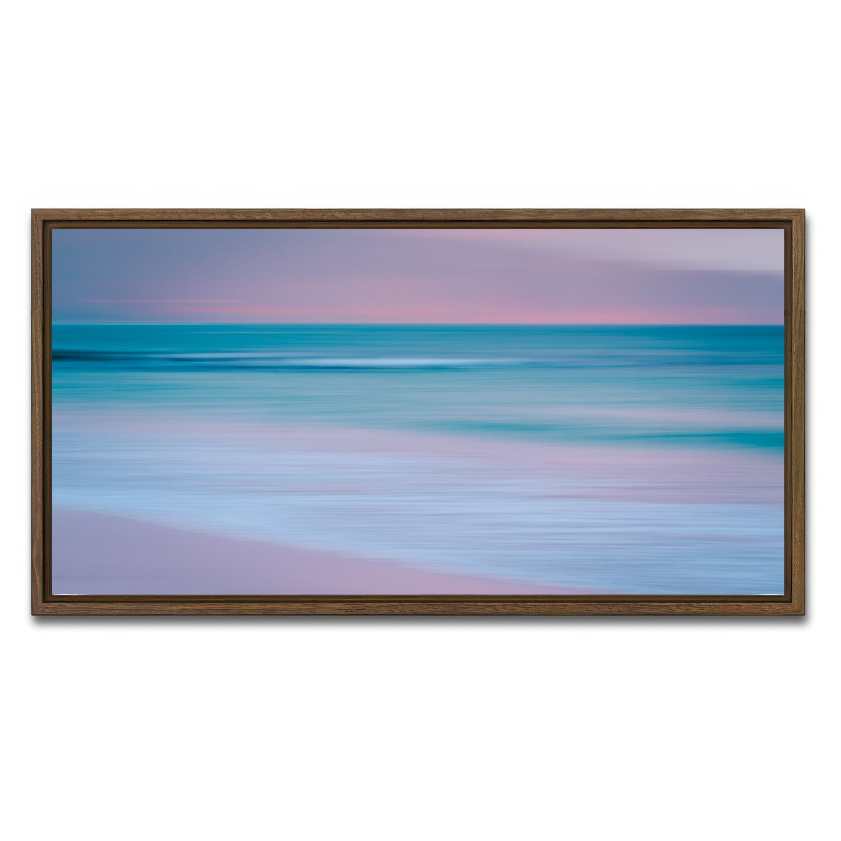 AUTO-MOCKUP WHITE | Pastel Sea | 1 Piece | Walnut Framed Canvas | group=2x1