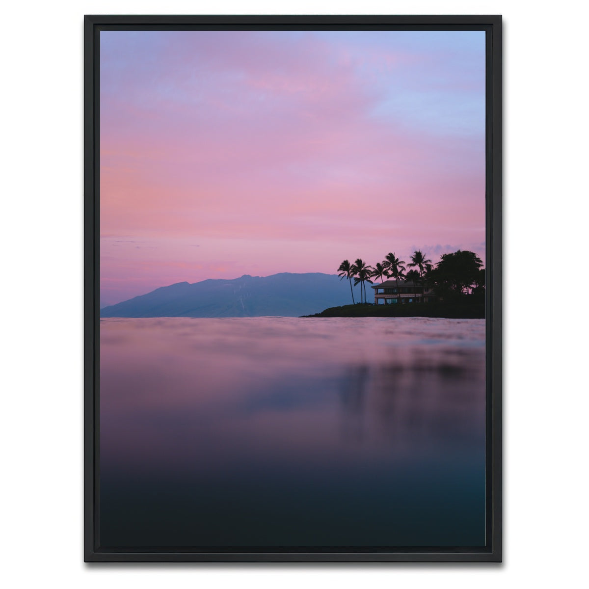 AUTO-MOCKUP WHITE | Pastel Sunrise | 1 Piece | Black Framed Canvas | group=3x4