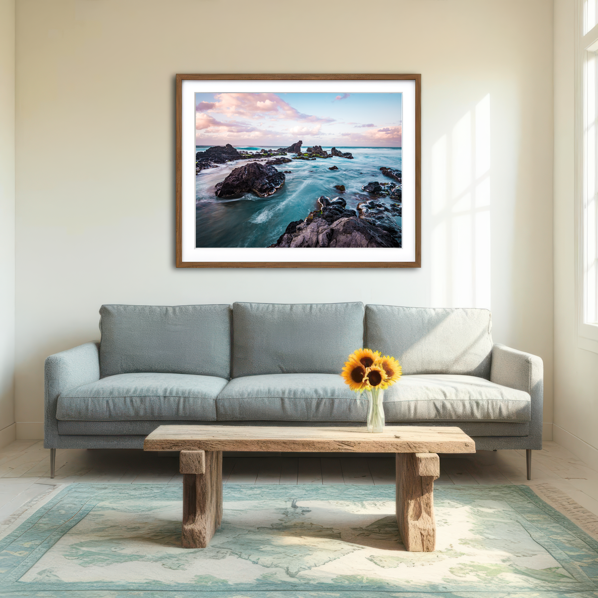 AUTO-MOCKUP ROOM | Pastel Waters Wall Art