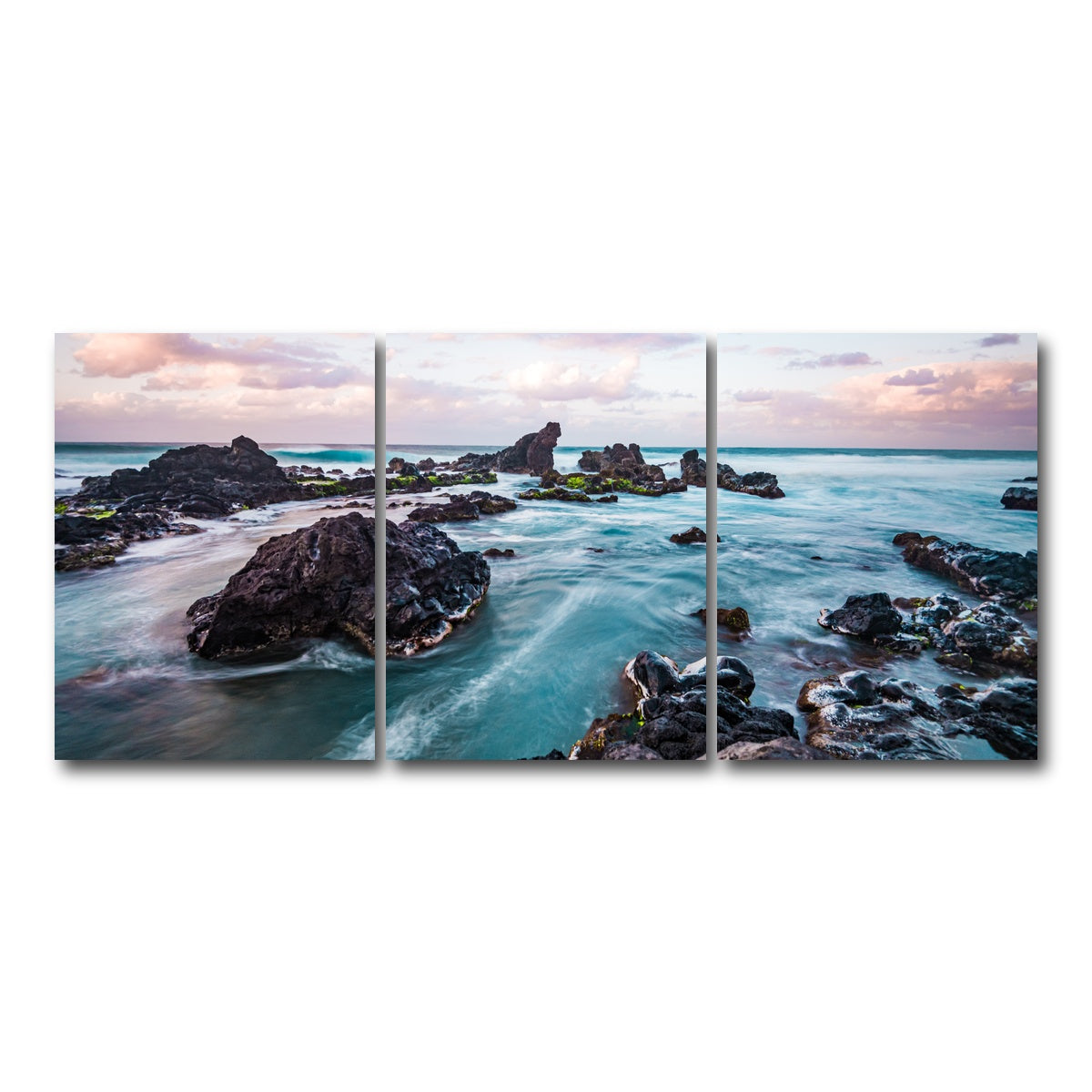 AUTO-MOCKUP WHITE | Pastel Waters | 3 Piece | Gallery Wrap Canvas | group=18x24