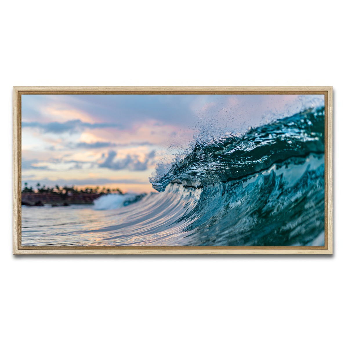 AUTO-MOCKUP WHITE | Pastel Wave | 1 Piece | Natural Framed Canvas | group=2x1