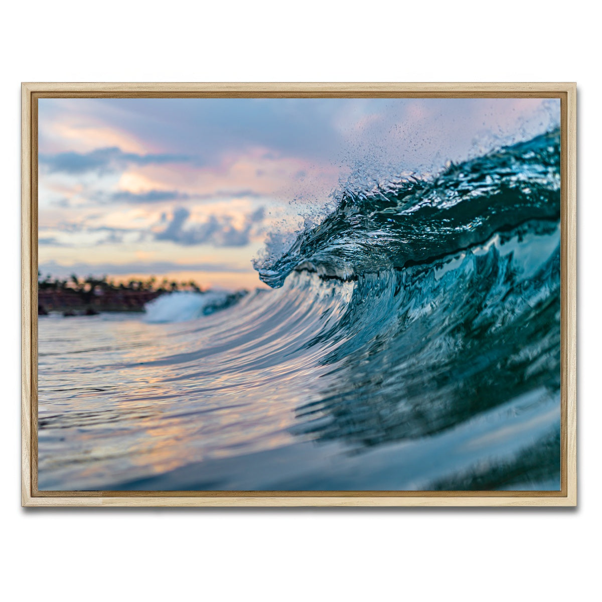 AUTO-MOCKUP WHITE | Pastel Wave | 1 Piece | Natural Framed Canvas | group=4x3