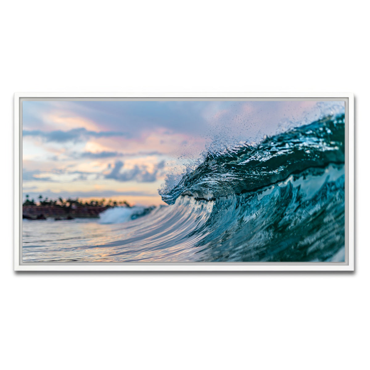 AUTO-MOCKUP WHITE | Pastel Wave | 1 Piece | White Framed Canvas | group=2x1