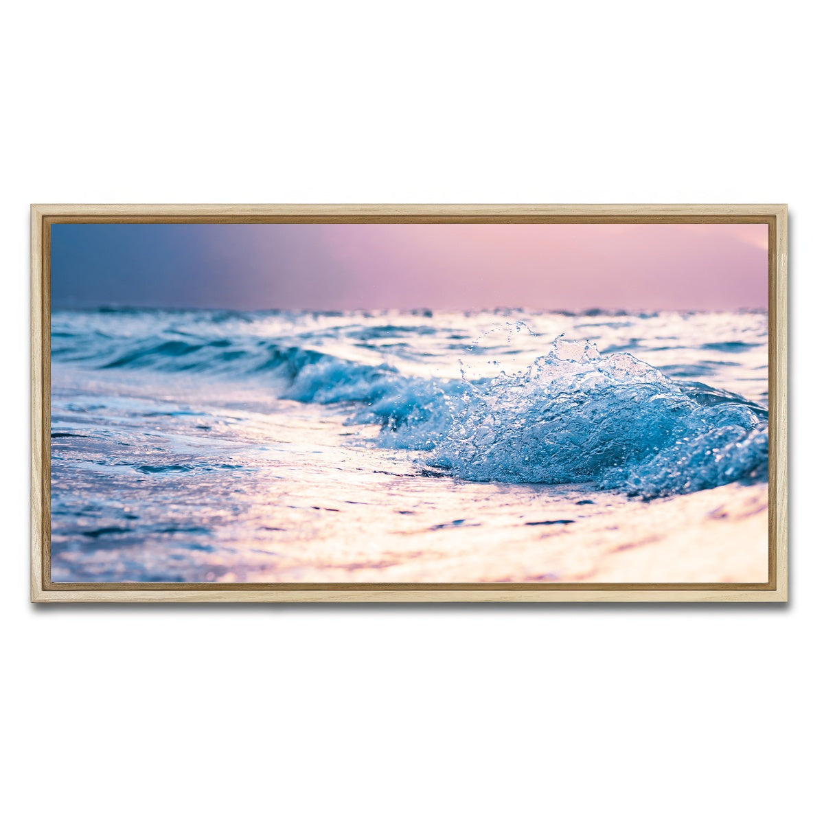 AUTO-MOCKUP WHITE | Pastel Waves | 1 Piece | Natural Framed Canvas | group=2x1