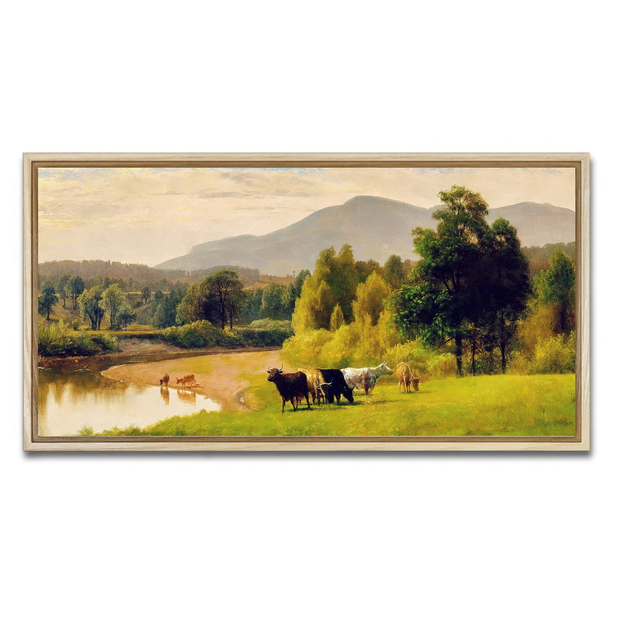 AUTO-MOCKUP WHITE | Pasture lands | 1 Piece | Natural Framed Canvas | group=2x1