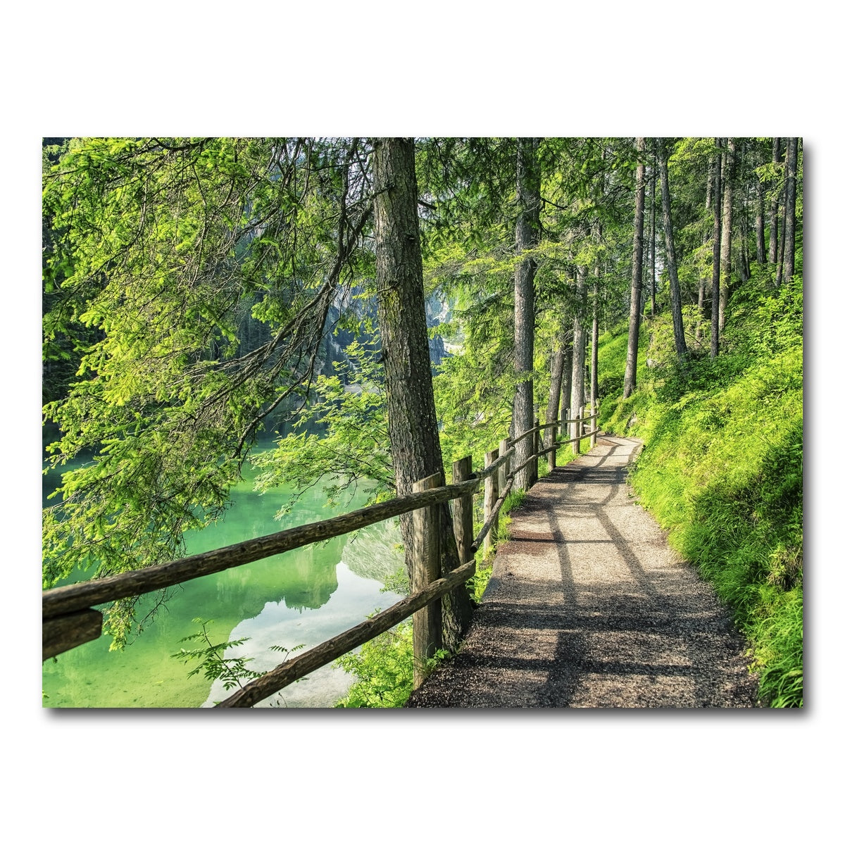 AUTO-MOCKUP WHITE | Path By The Lake | 1 Piece | Gallery Wrap Canvas | group=4x3