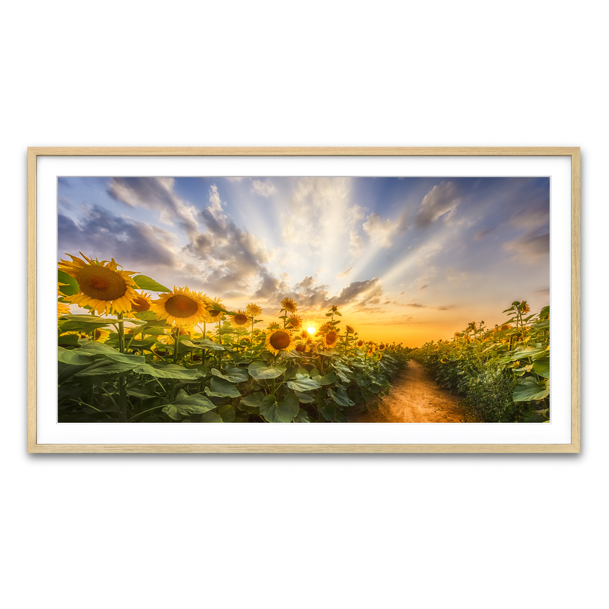 Framed Print 2x1 Natural