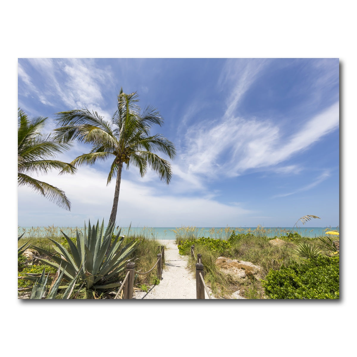 AUTO-MOCKUP WHITE | Path to the beach | 1 Piece | Gallery Wrap Canvas | group=4x3