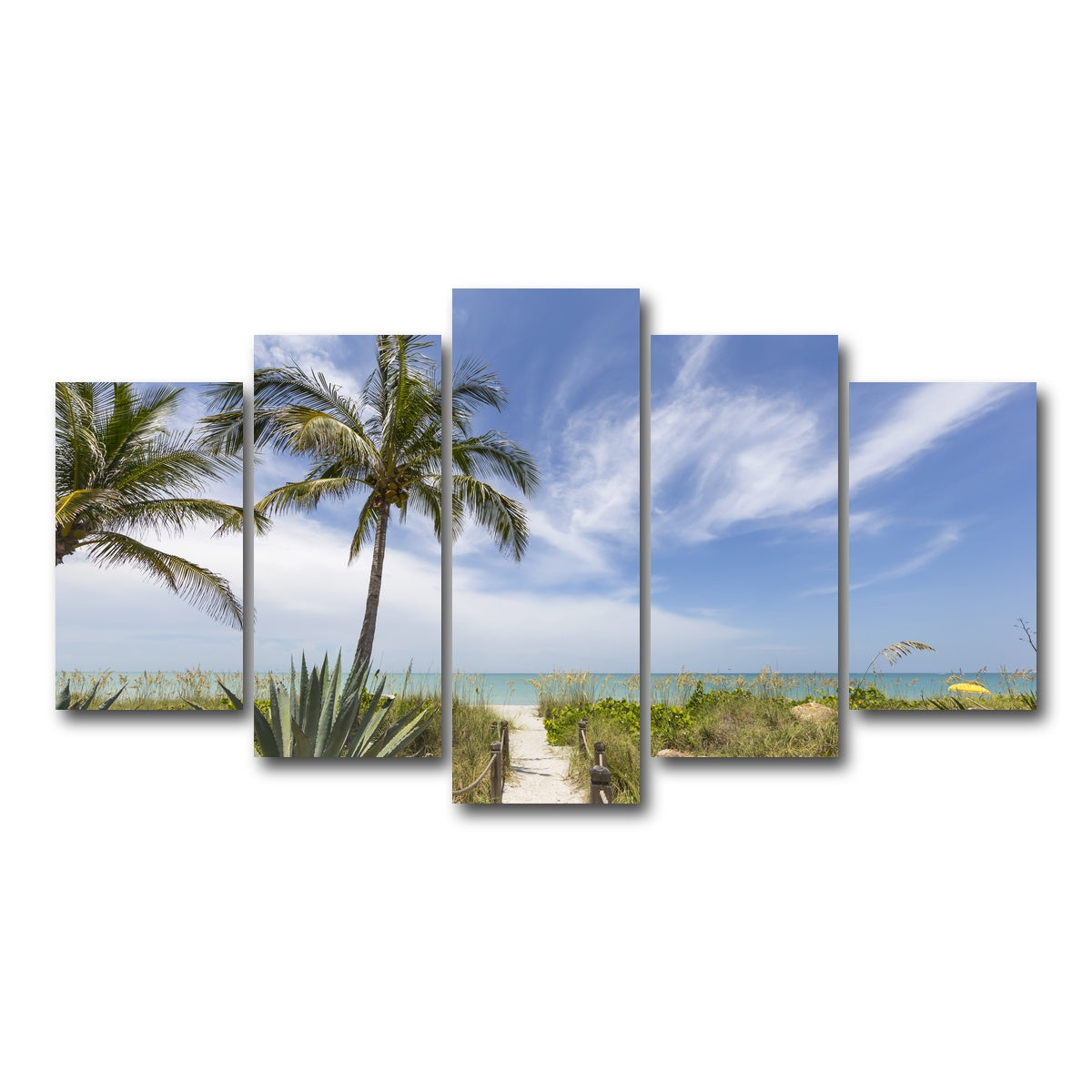 AUTO-MOCKUP WHITE | Path to the beach | 5 Piece | Gallery Wrap Canvas | group=5_normal