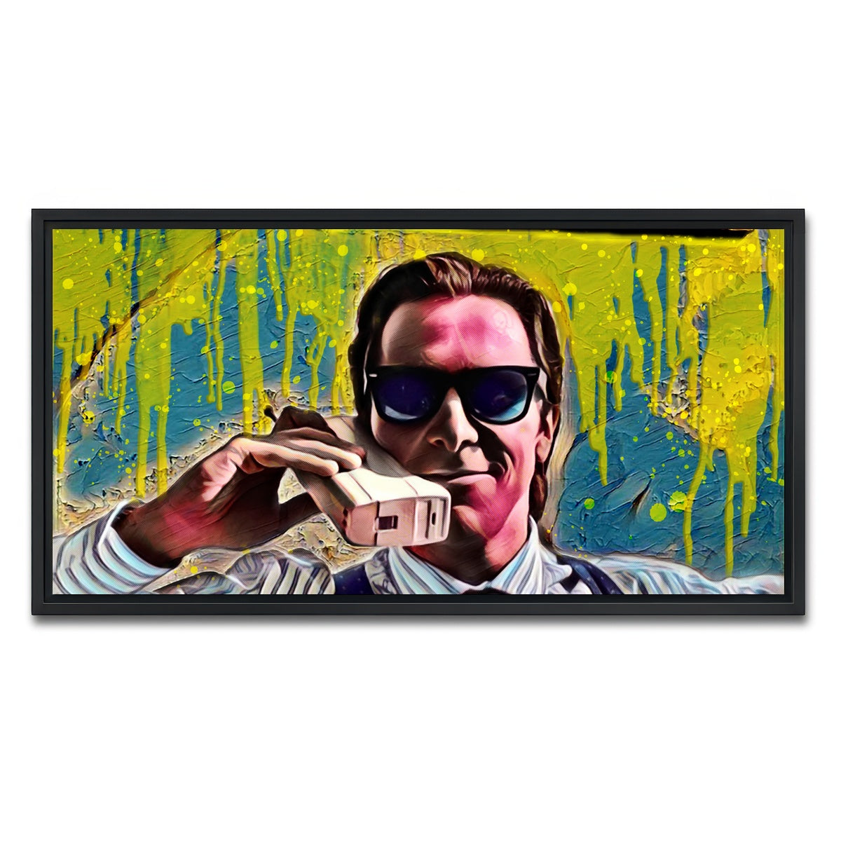 AUTO-MOCKUP WHITE | Patrick Bateman | 1 Piece | Black Framed Canvas | group=2x1