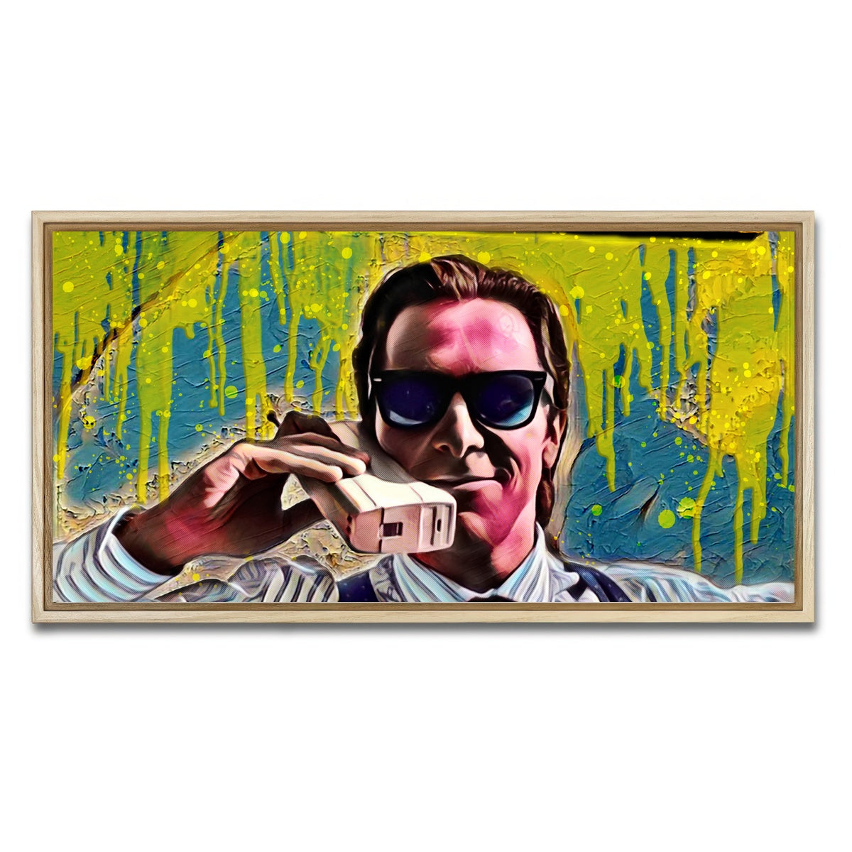 AUTO-MOCKUP WHITE | Patrick Bateman | 1 Piece | Natural Framed Canvas | group=2x1