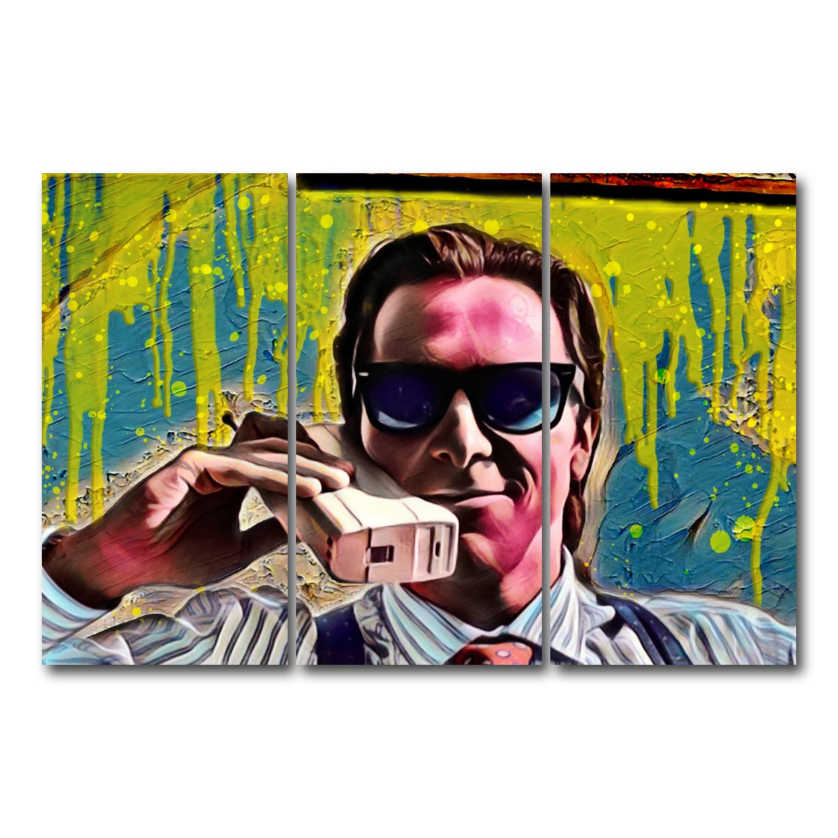 AUTO-MOCKUP WHITE | Patrick Bateman | 3 Piece | Gallery Wrap Canvas | group=12x24