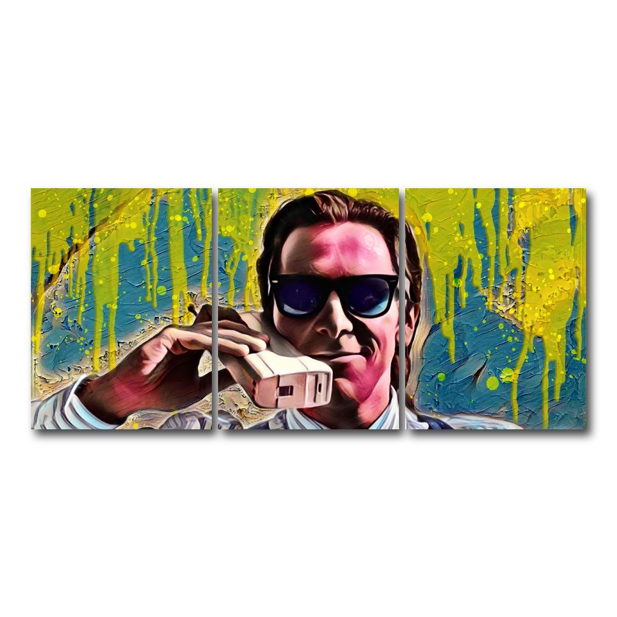 AUTO-MOCKUP WHITE | Patrick Bateman | 3 Piece | Gallery Wrap Canvas | group=18x24