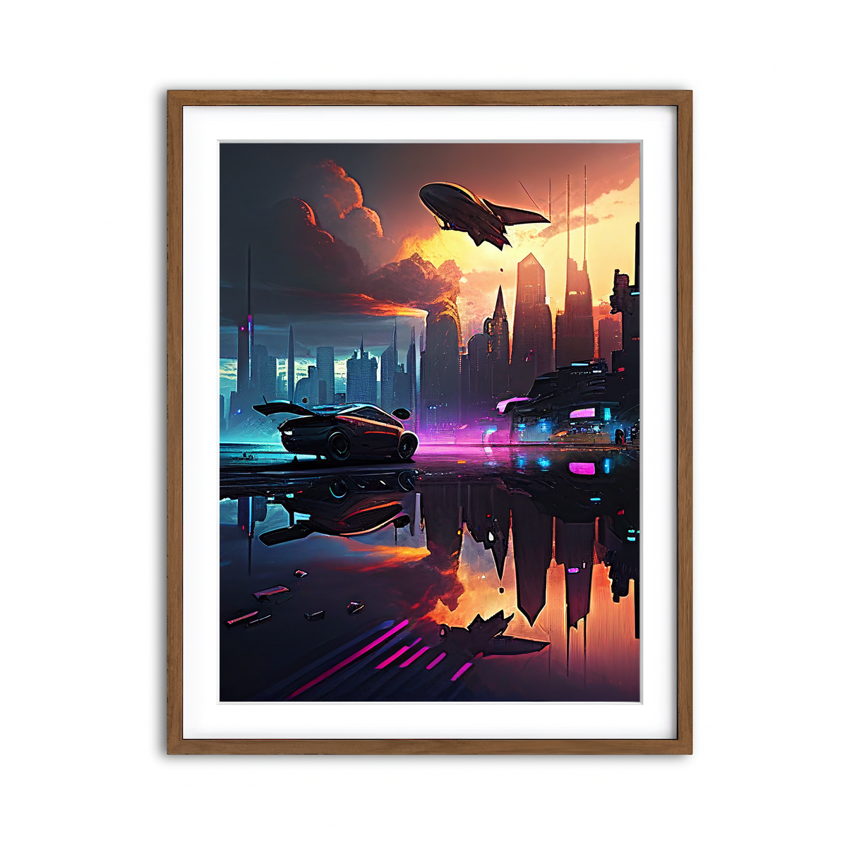 Framed Print 3x4 Walnut