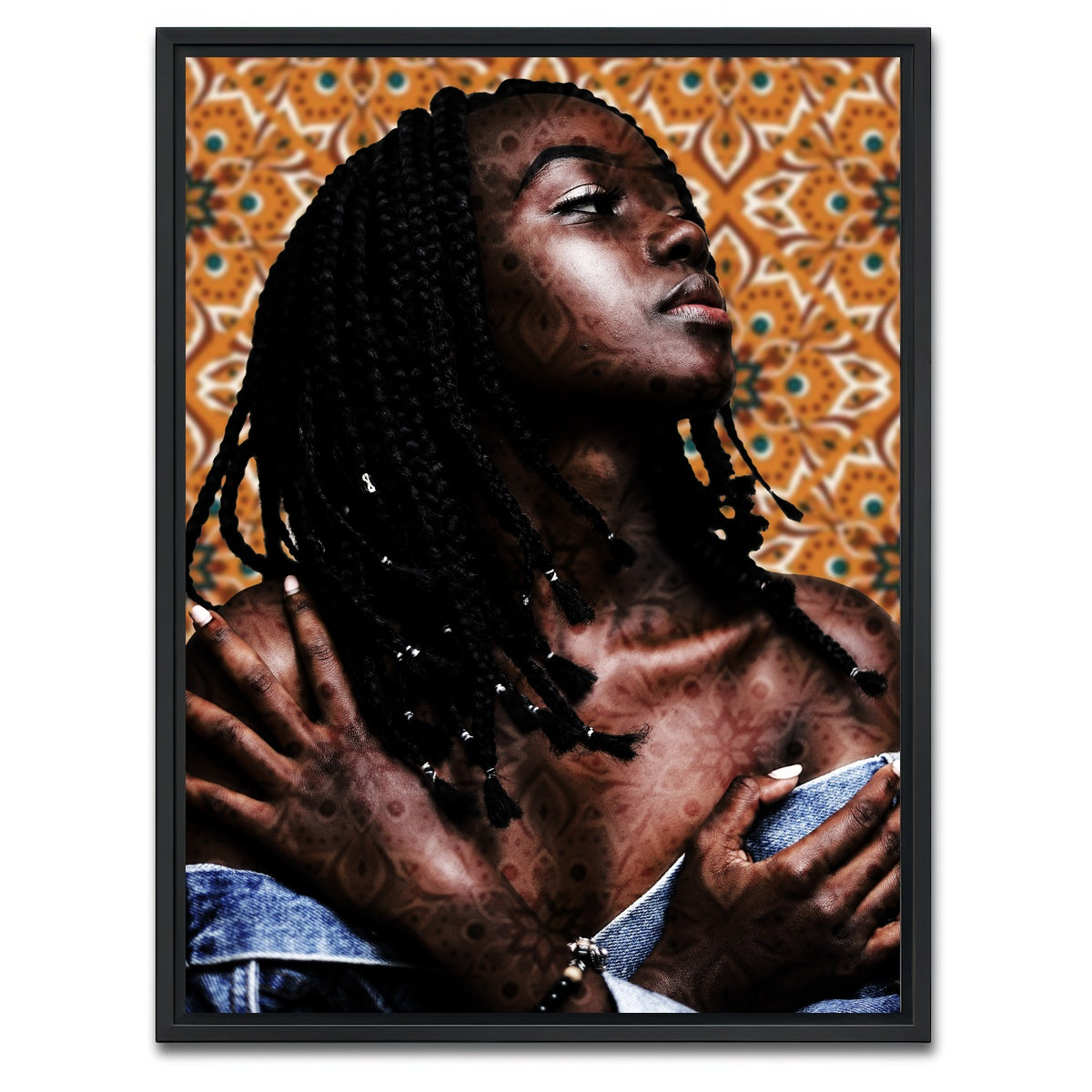 AUTO-MOCKUP WHITE | Patterns | 1 Piece | Black Framed Canvas | group=3x4