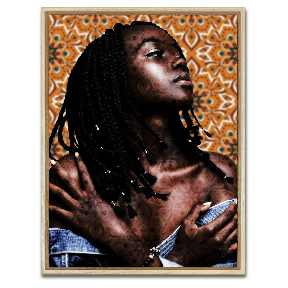 AUTO-MOCKUP WHITE | Patterns | 1 Piece | Natural Framed Canvas | group=3x4