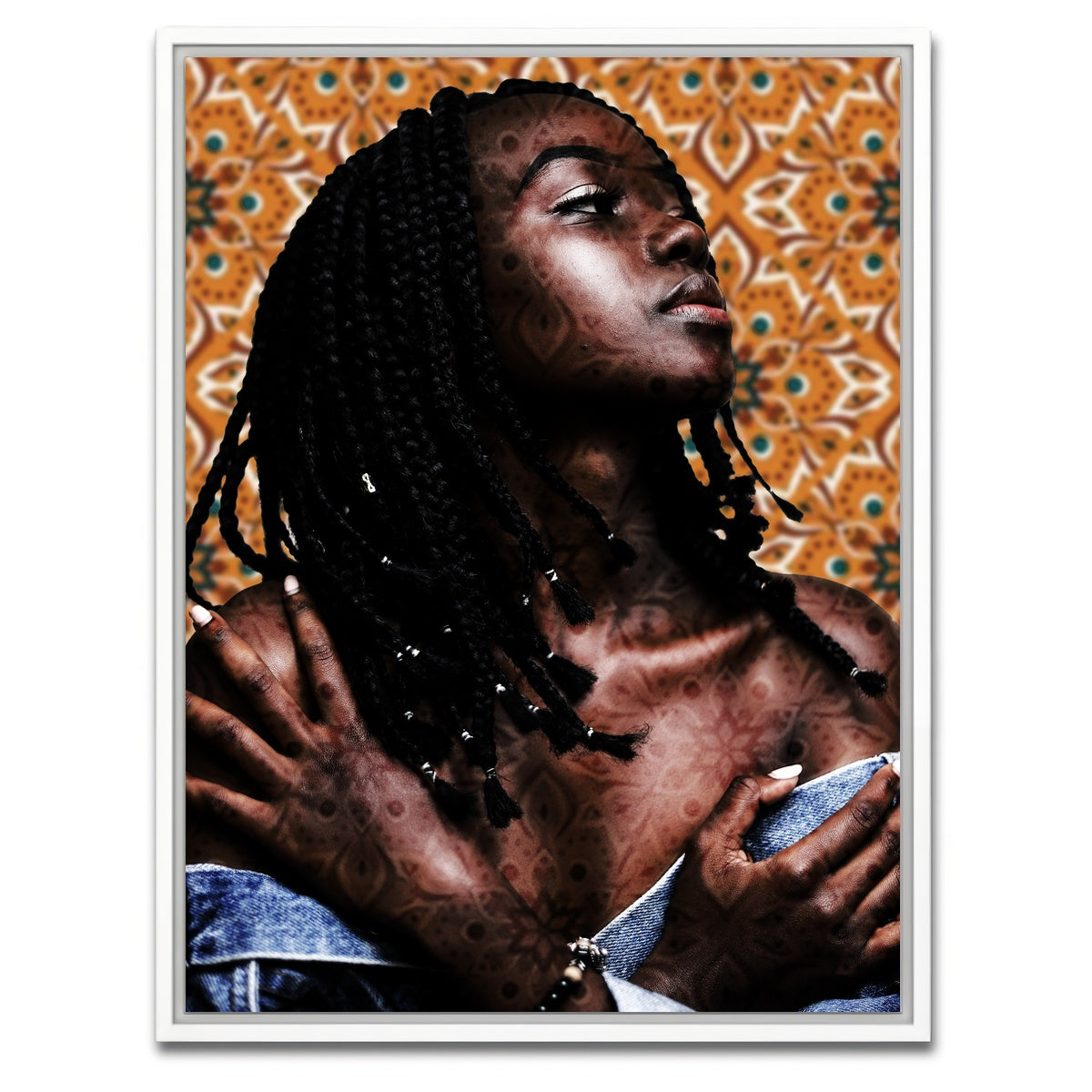 AUTO-MOCKUP WHITE | Patterns | 1 Piece | White Framed Canvas | group=3x4