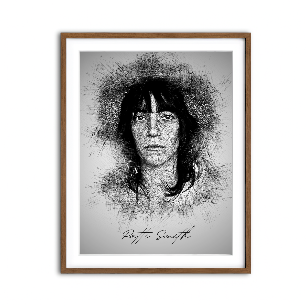 Framed Print 3x4 Walnut