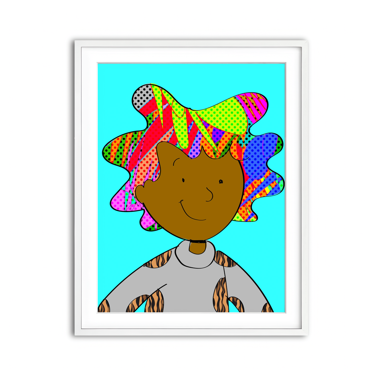 Framed Print 3x4 White