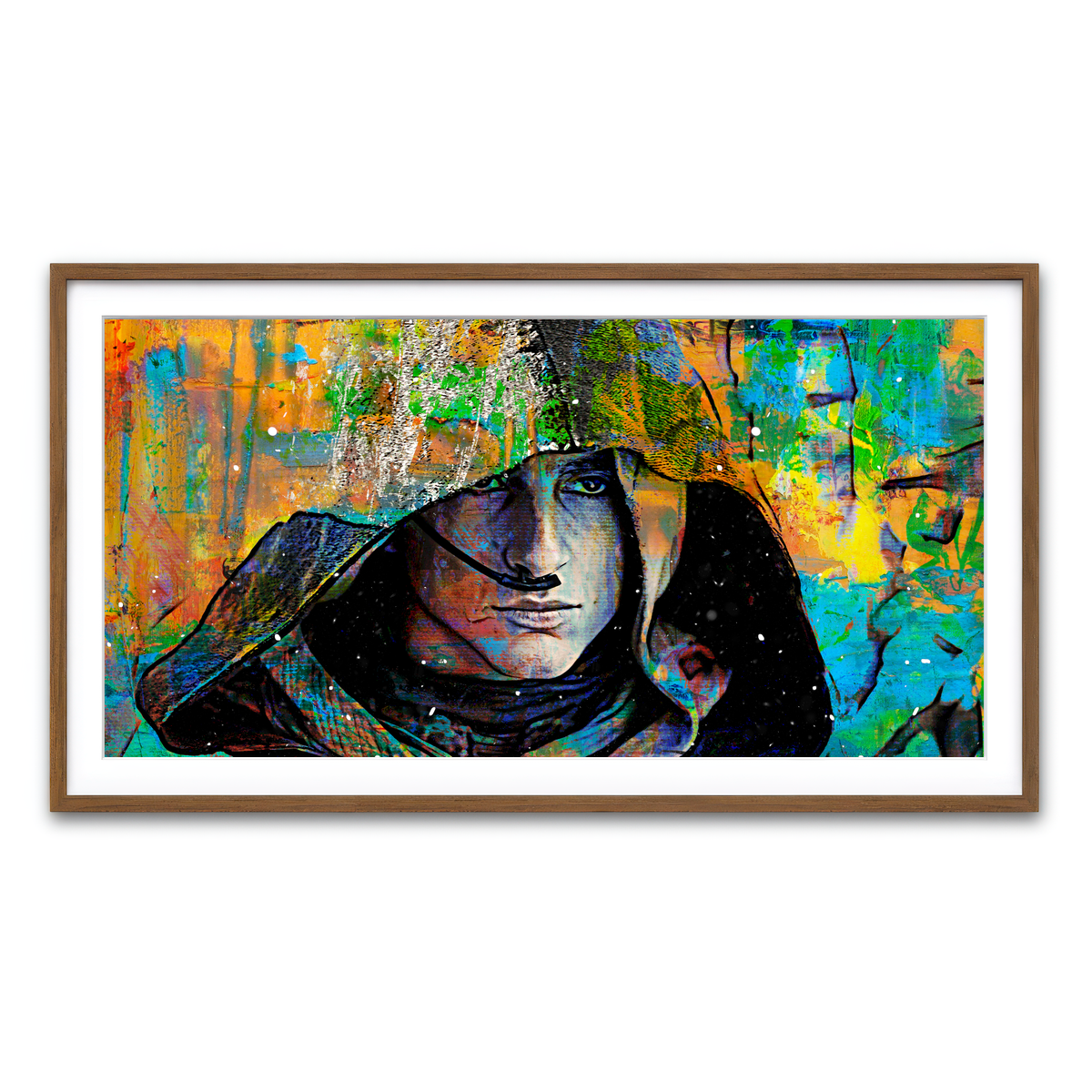 Framed Print 2x1 Walnut