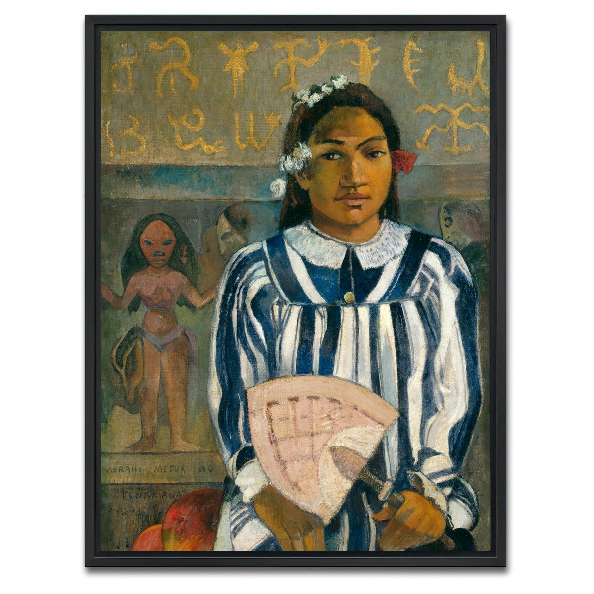 AUTO-MOCKUP WHITE | Paul Gauguin - Portrait | 1 Piece | Black Framed Canvas | group=3x4