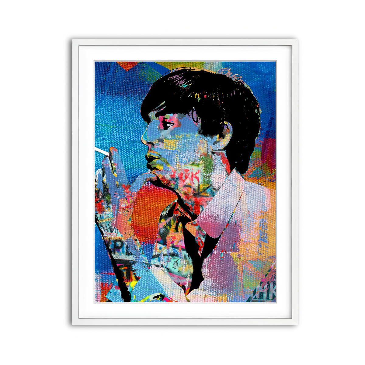 Framed Print 3x4 White