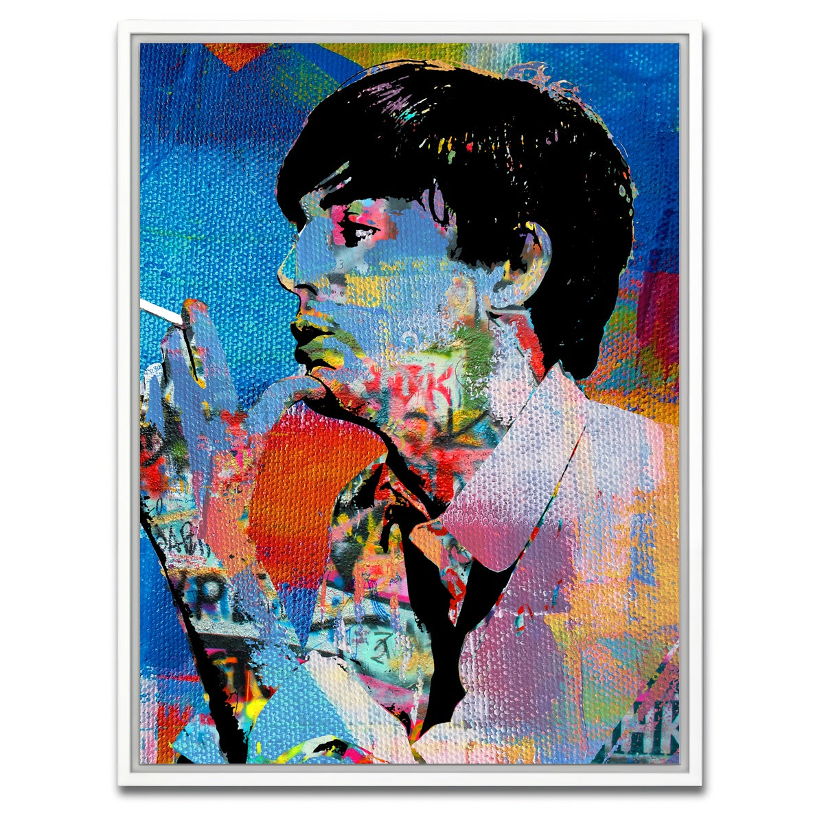 AUTO-MOCKUP WHITE | Paul McCartney | 1 Piece | White Framed Canvas | group=3x4