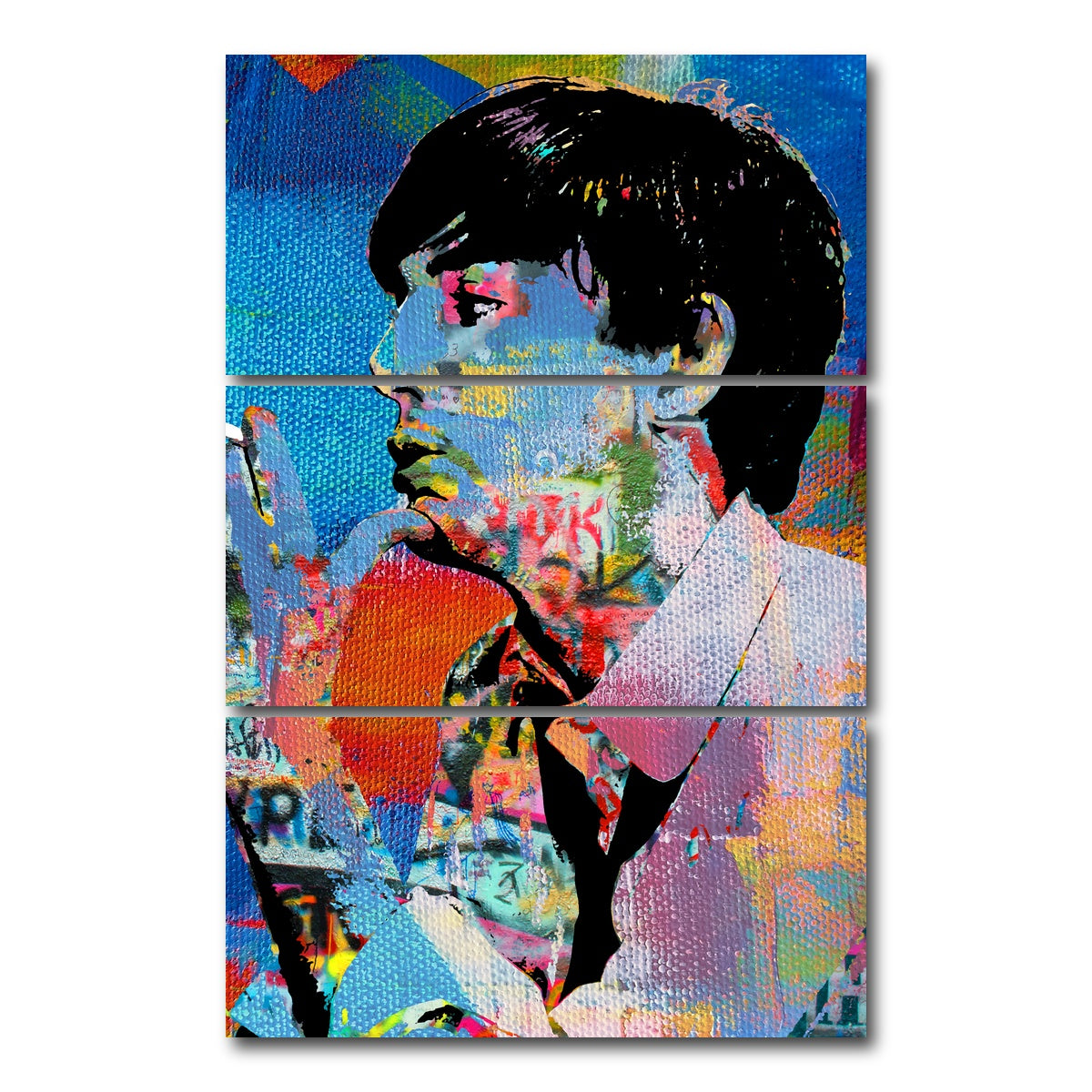 AUTO-MOCKUP WHITE | Paul McCartney | 3 Piece | Gallery Wrap Canvas | group=12x24_stacked