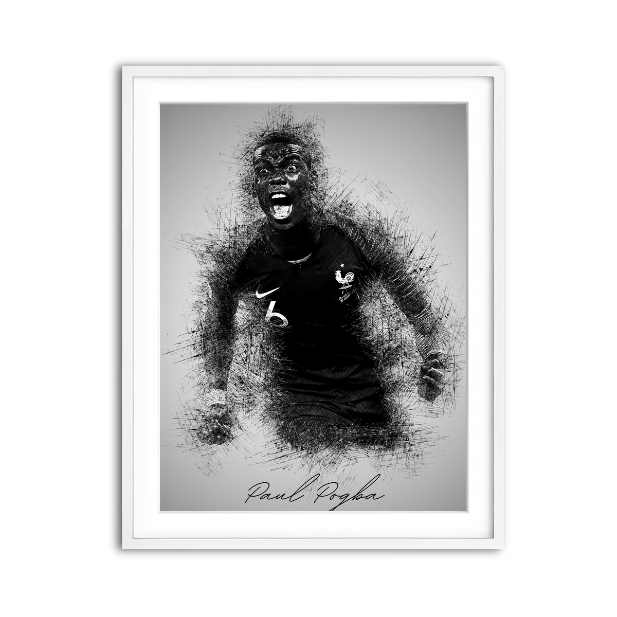 Framed Print 3x4 White