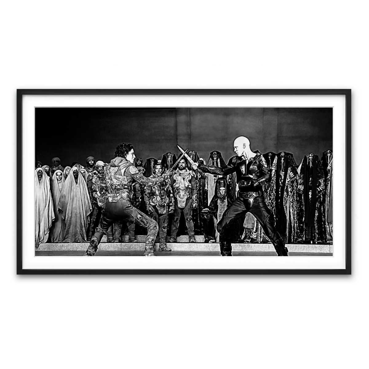 Framed Print 2x1 Black