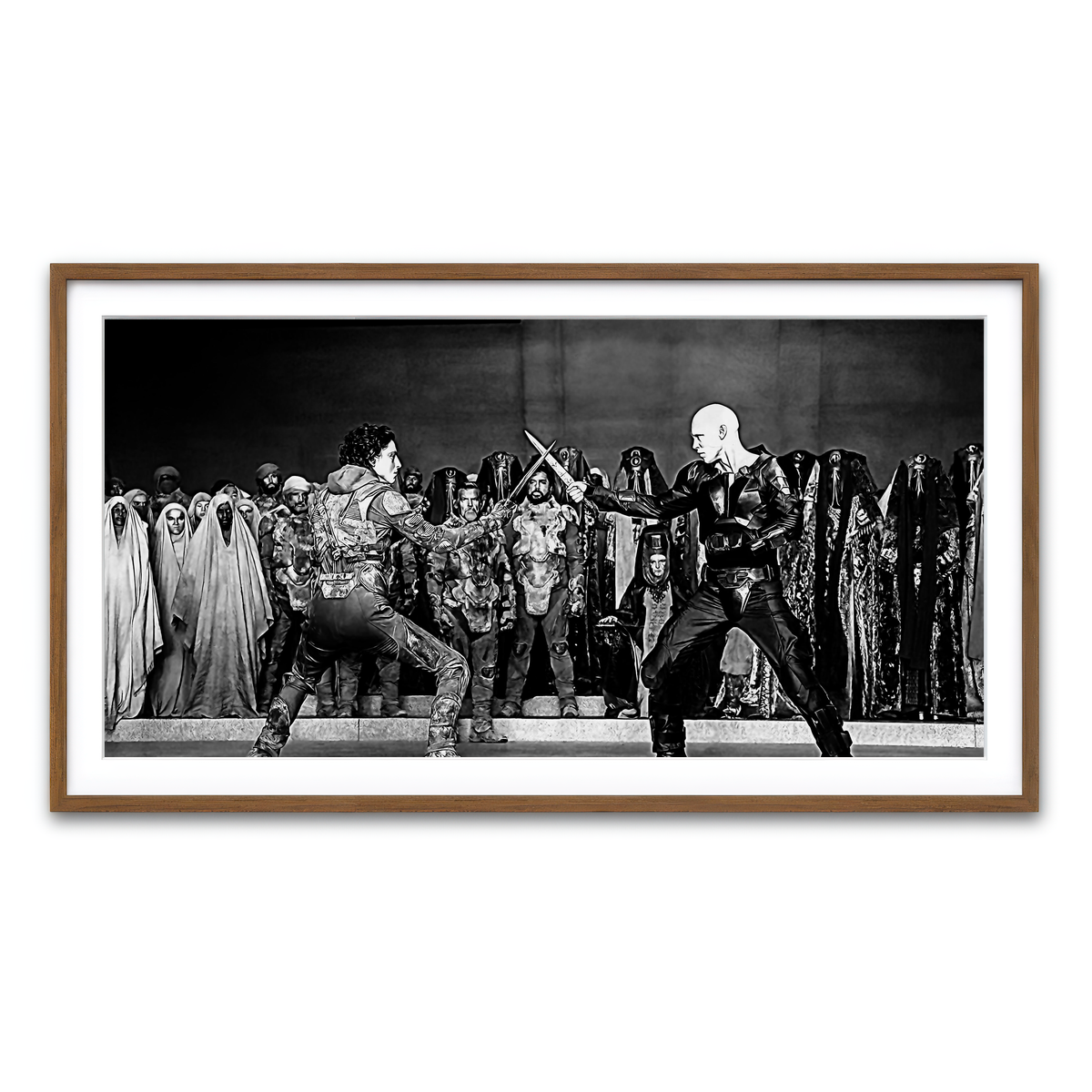 Framed Print 2x1 Walnut