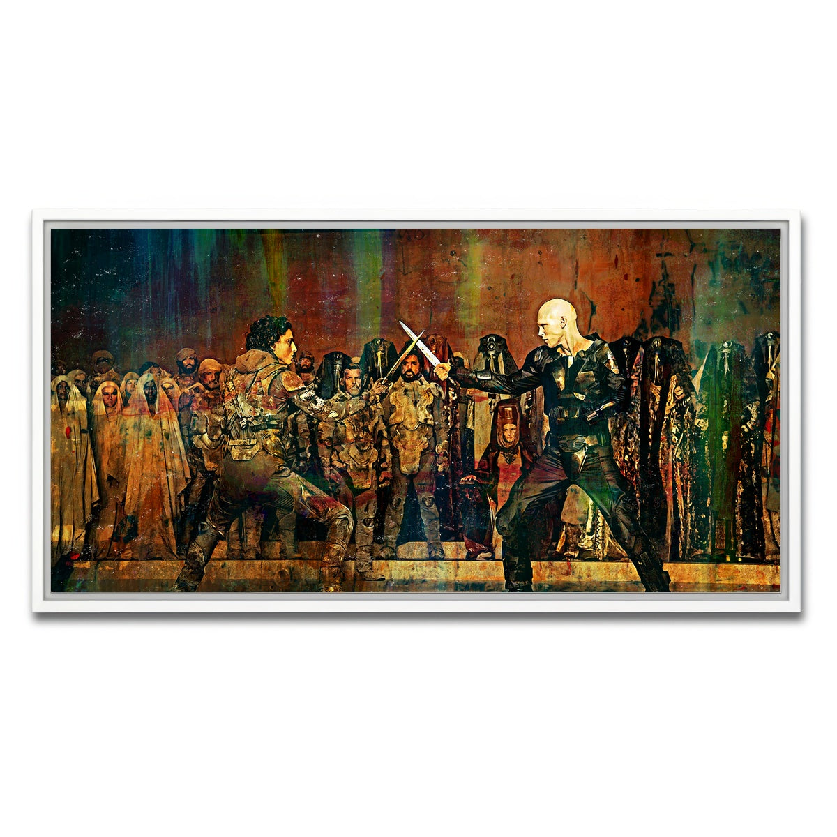 AUTO-MOCKUP WHITE | Paul Vs. Feyd Rautha | 1 Piece | White Framed Canvas | group=2x1