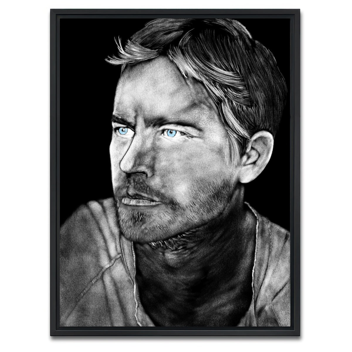 AUTO-MOCKUP WHITE | Paul Walker 2 | 1 Piece | Black Framed Canvas | group=3x4