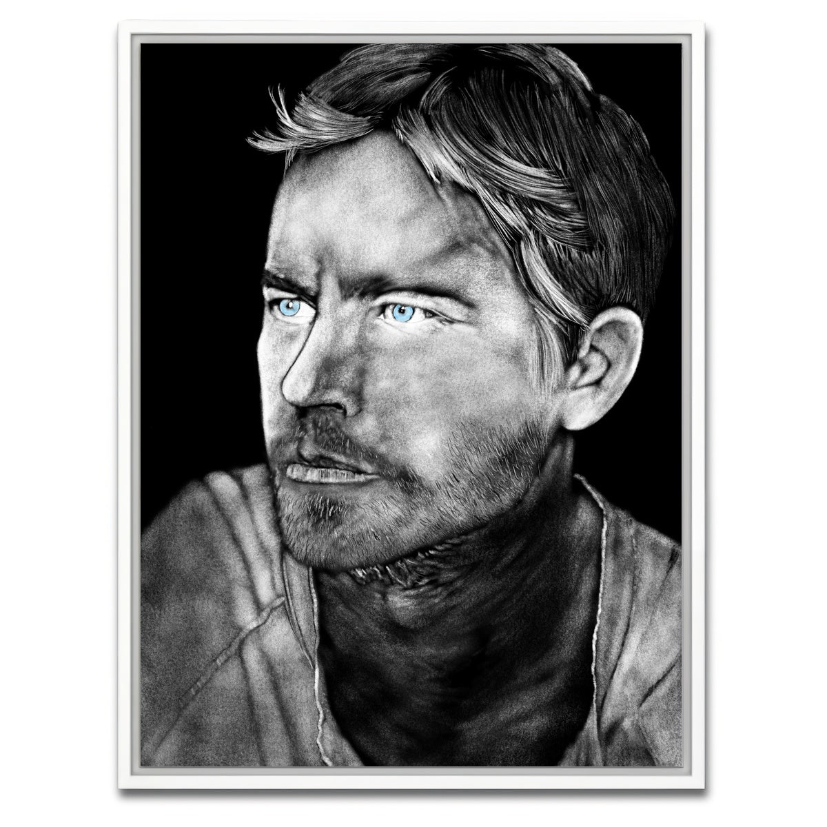 AUTO-MOCKUP WHITE | Paul Walker 2 | 1 Piece | White Framed Canvas | group=3x4