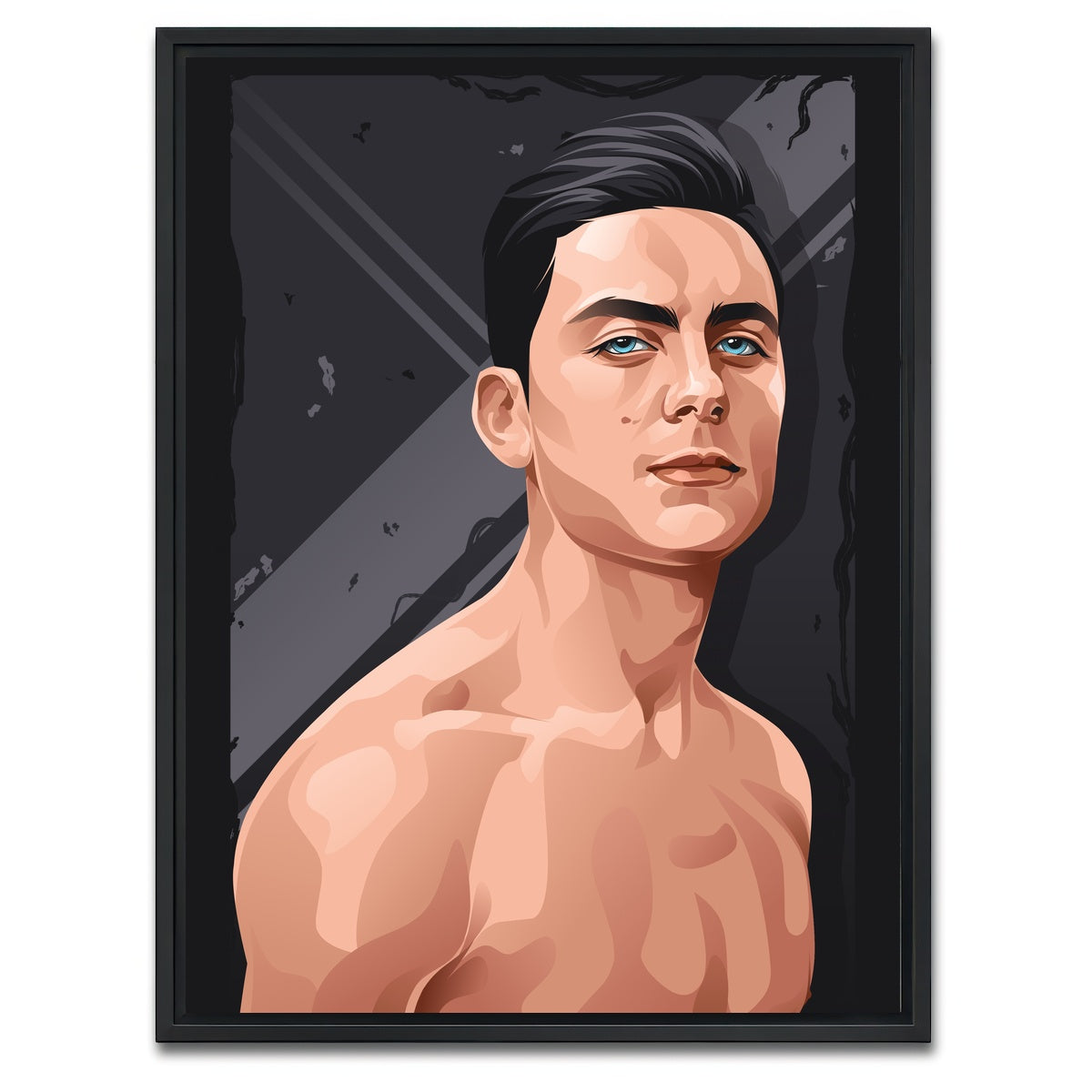 AUTO-MOCKUP WHITE | Paulo Dybala | 1 Piece | Black Framed Canvas | group=3x4