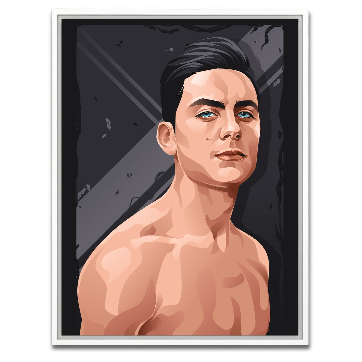 AUTO-MOCKUP WHITE | Paulo Dybala | 1 Piece | White Framed Canvas | group=3x4