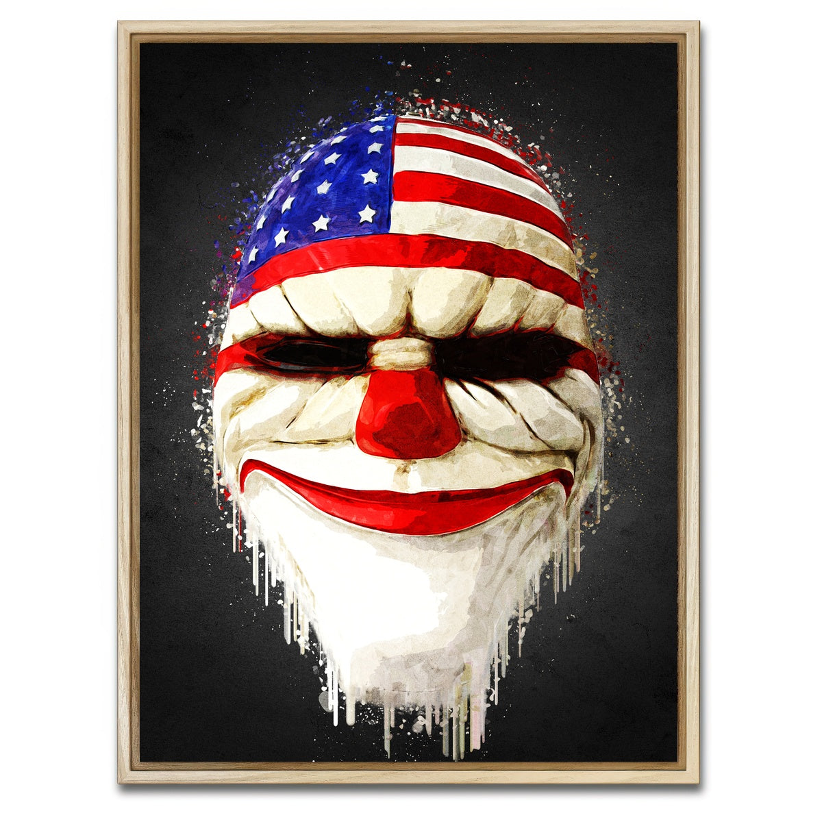 AUTO-MOCKUP WHITE | Payday 2 Portrait | 1 Piece | Natural Framed Canvas | group=3x4
