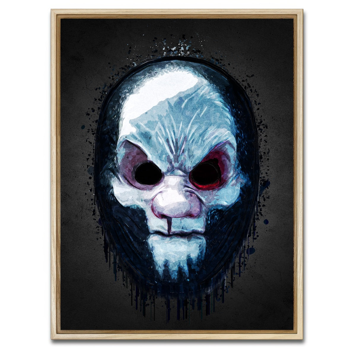AUTO-MOCKUP WHITE | Payday 3 Portrait | 1 Piece | Natural Framed Canvas | group=3x4