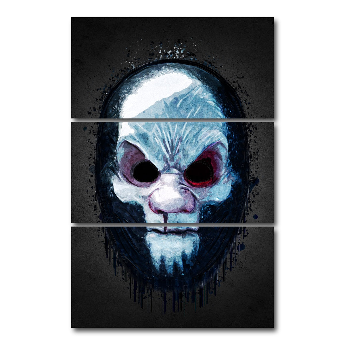AUTO-MOCKUP WHITE | Payday 3 Portrait | 3 Piece | Gallery Wrap Canvas | group=12x24_stacked